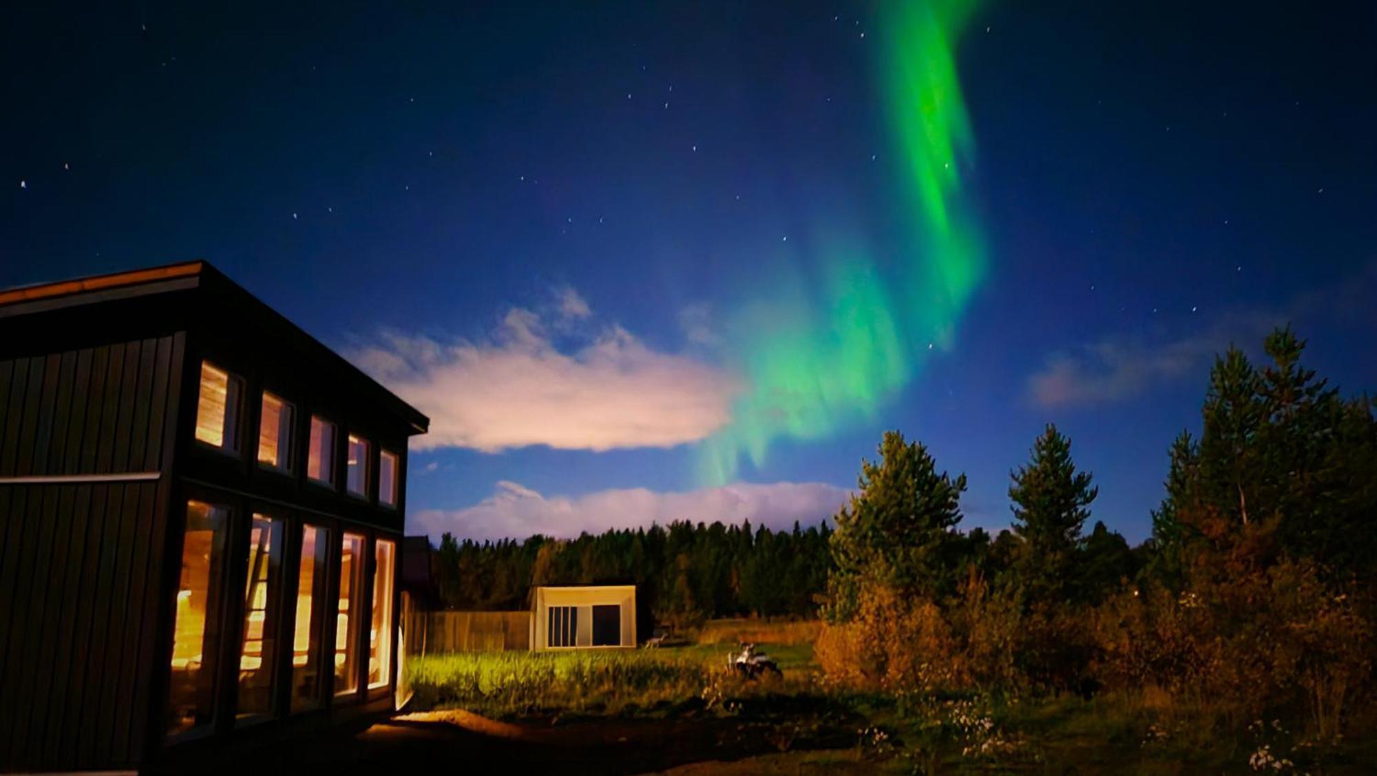 Reindeer River Lights Lodge Kiruna Extérieur photo